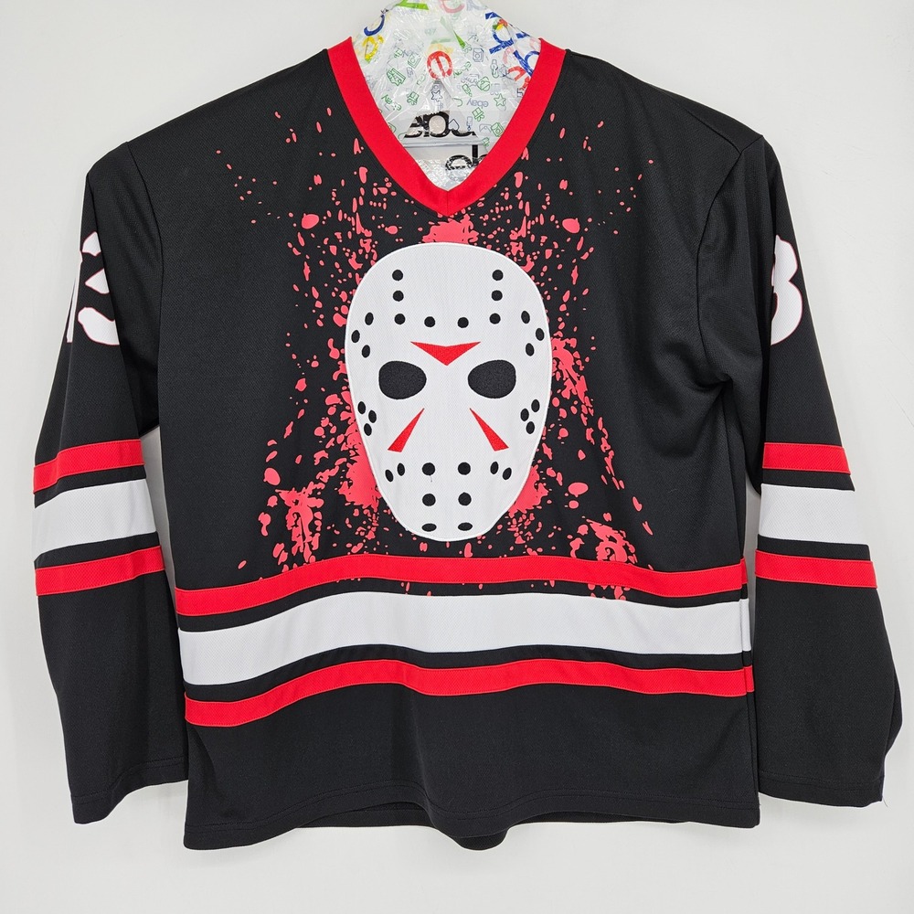 Jason Voorhees Hockey Jersey Mens XL Friday The 13th Horror Movie Merch